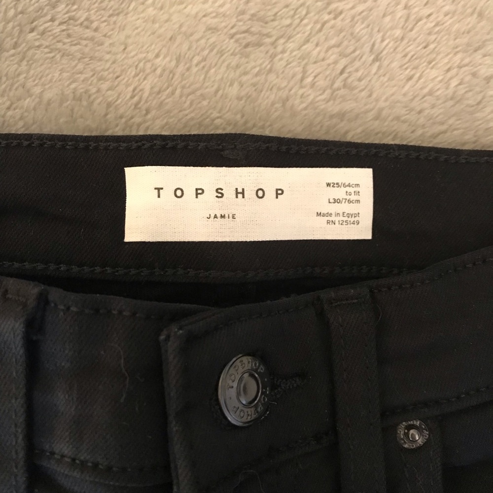 Topshop Jamie jeans, black, 25x30